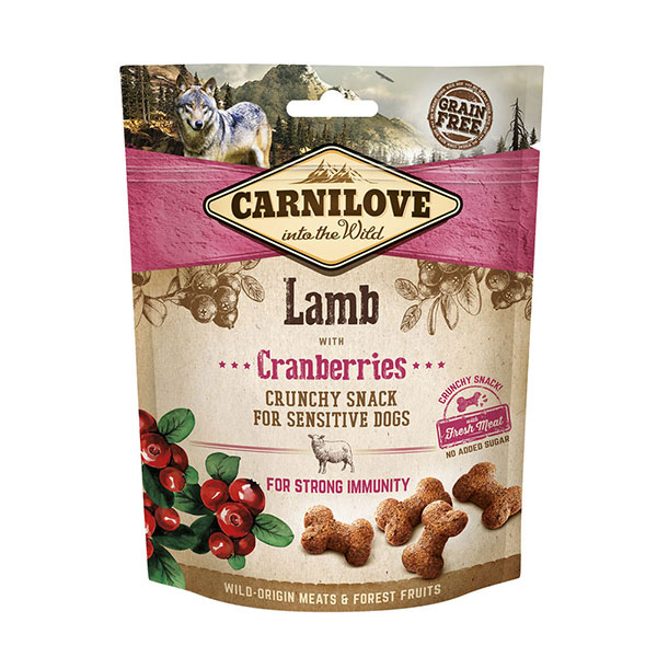 Carnilove Grain Free Crunchy Dog Treats – Lamb with Cranberries