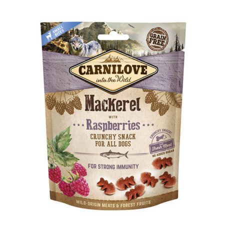 Carnilove Grain Free Crunchy Dog Treats - Mackerel with Raspberries