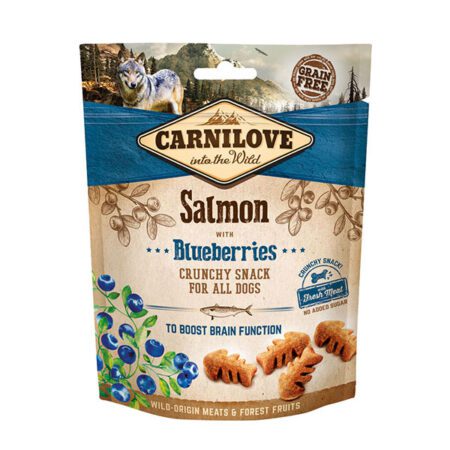 Carnilove Grain Free Crunchy Dog Treats – Salmon with Blueberries