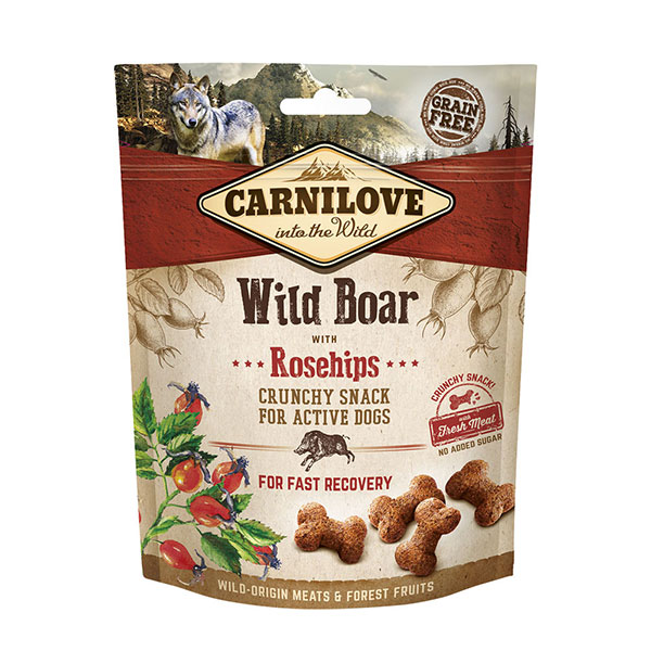 Carnilove Grain Free Crunchy Dog Treats Wild Boar with Rosehips