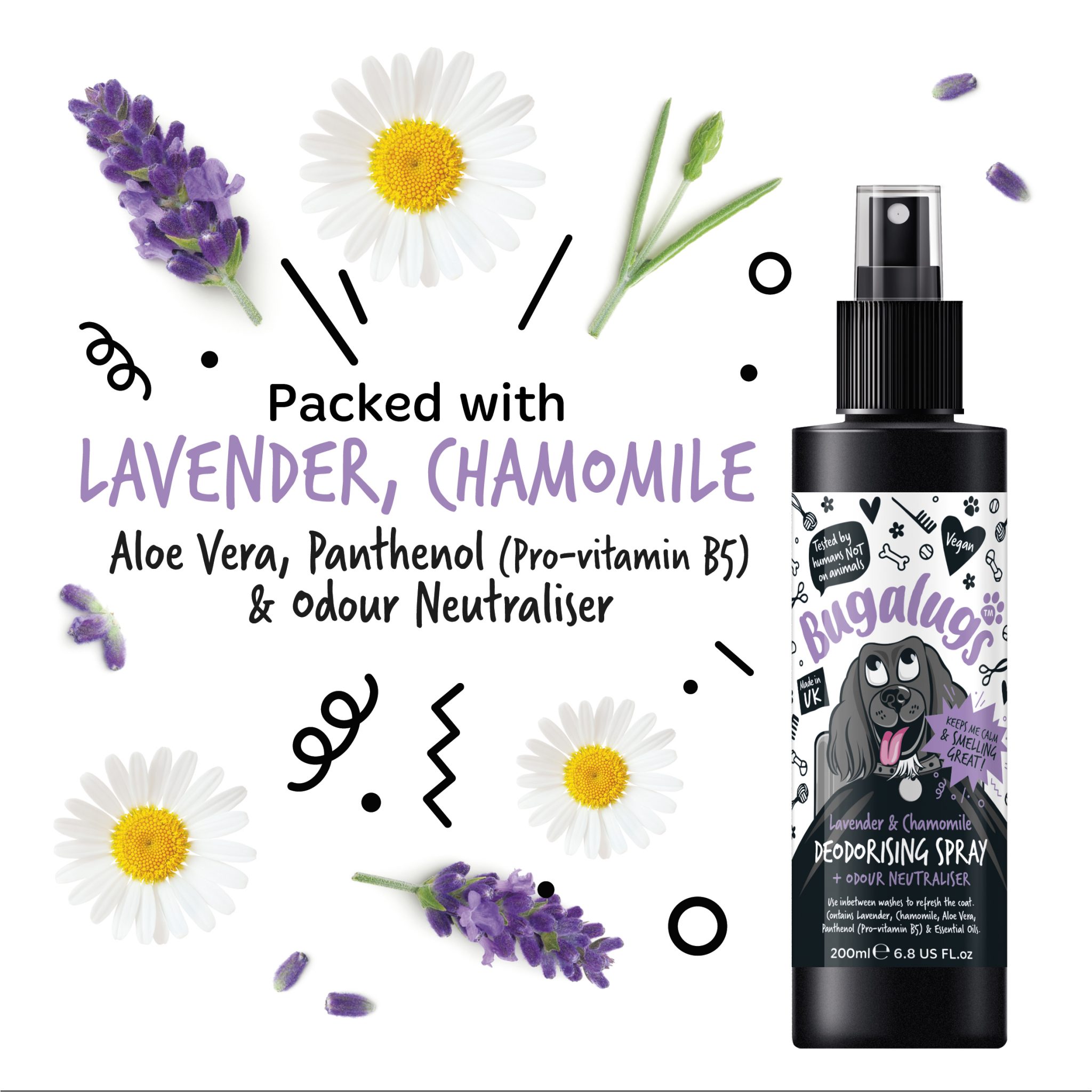 Lavender & Chamomile Deodorising Spray - Image 2