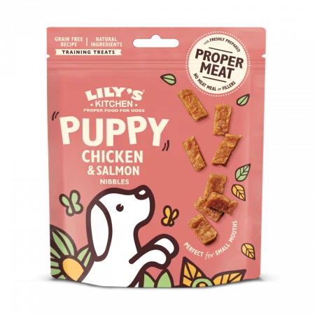 Chicken and Salmon Nibbles. Puppy Treats