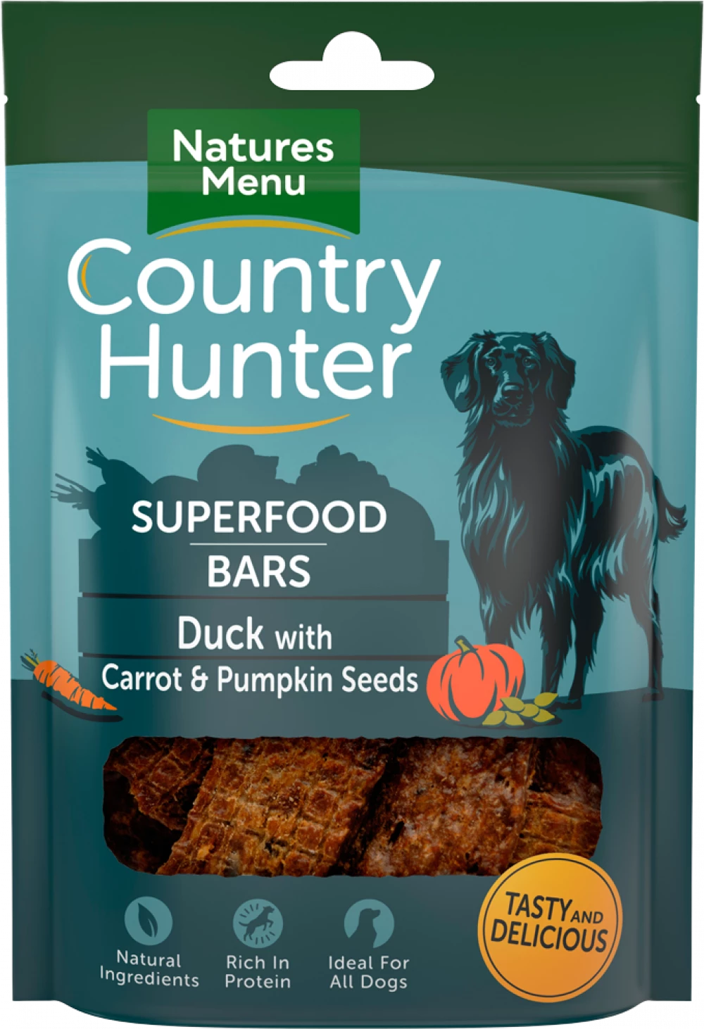 Superfood bars - Duck with Carrot and Pumpkin Seeds